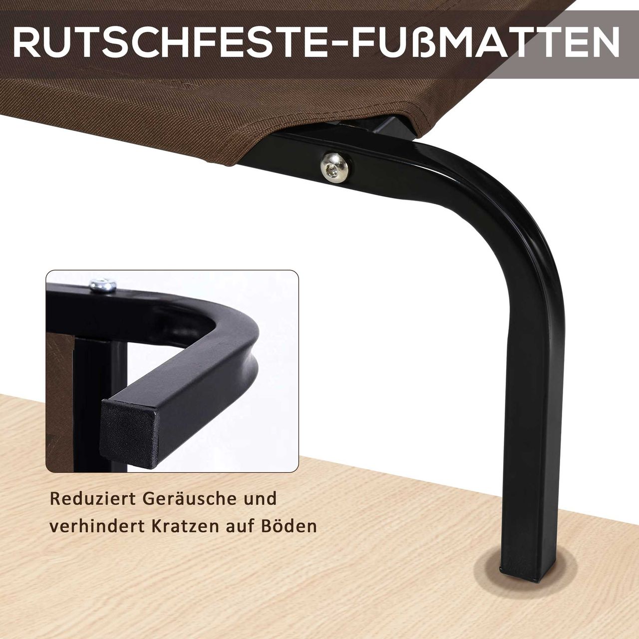 PawHut Hundebett Outdoor Hundeliege Katzenbett Haustierbett mit Ersatzbezug