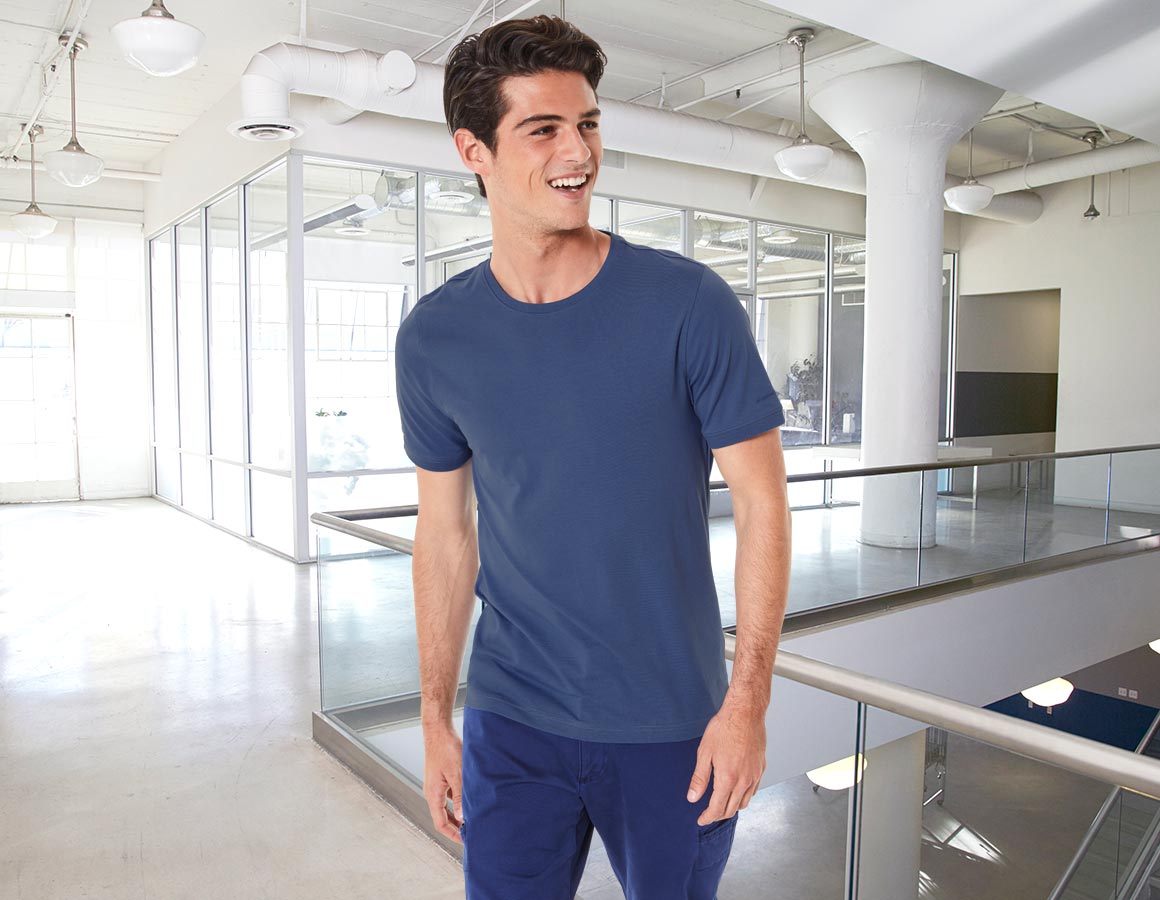 e.s. T-Shirt cotton stretch, slim fit