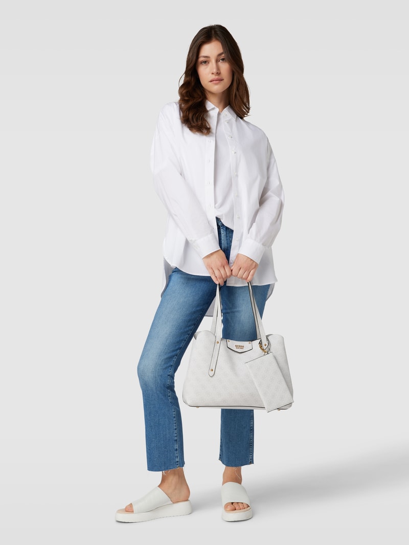 Shopper mit Allover-Logo Modell 'BRENTON' in graphit