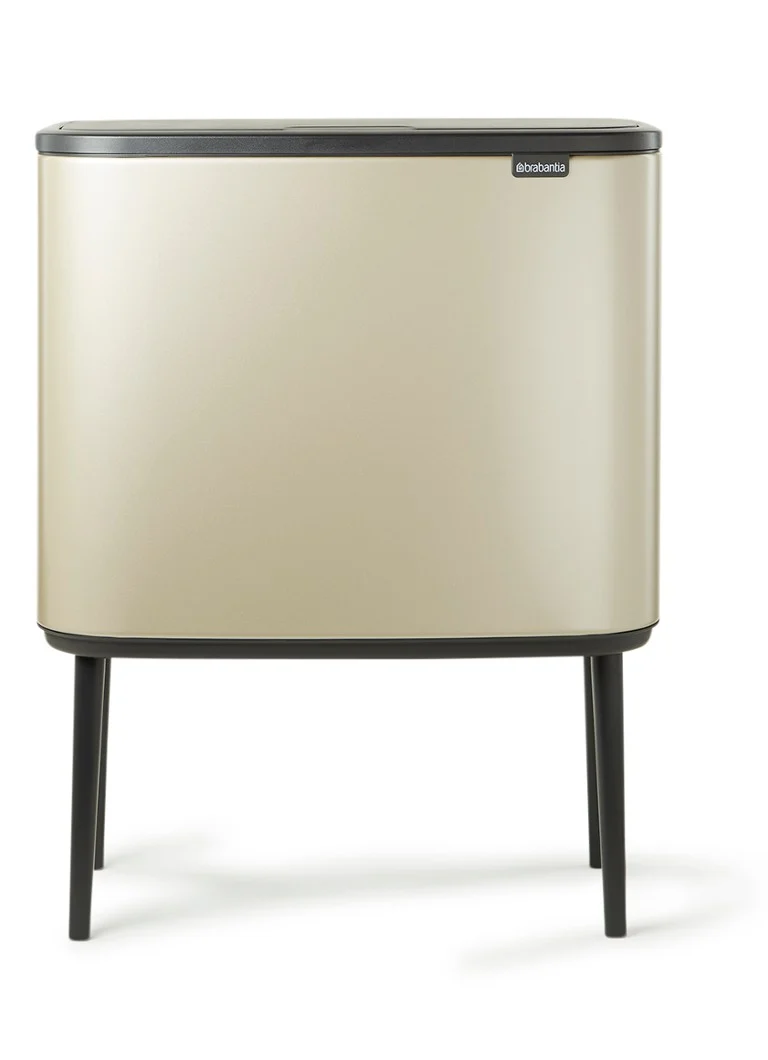 Lixeira dupla Brabantia Bo Touch Bin para reciclagem, com tampa e pés, 11 + 23 litros