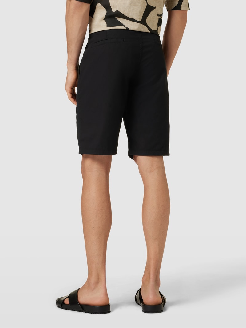 Bermudas mit französischen Eingrifftaschen in schwarz