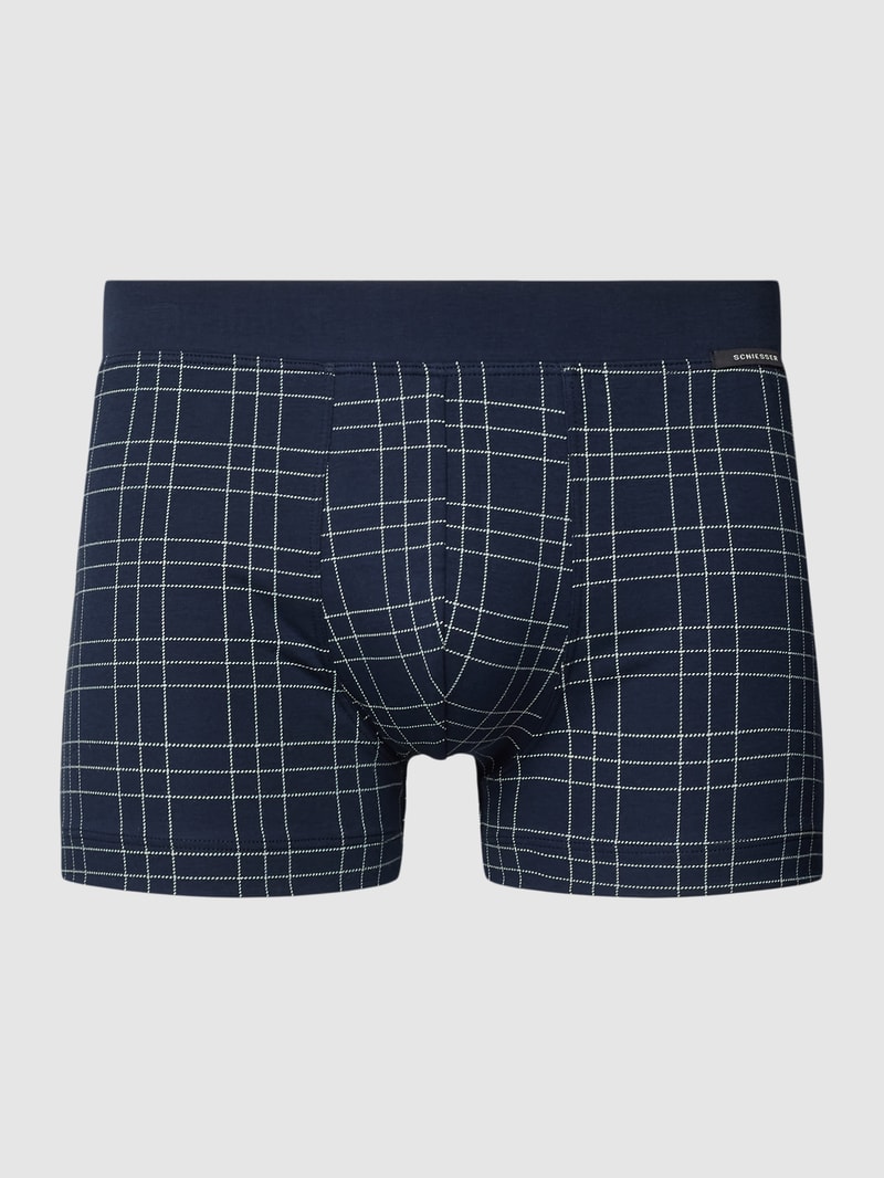 Trunks mit elastischem Bund Modell 'FINE INTERLOCK' in dunkelblau