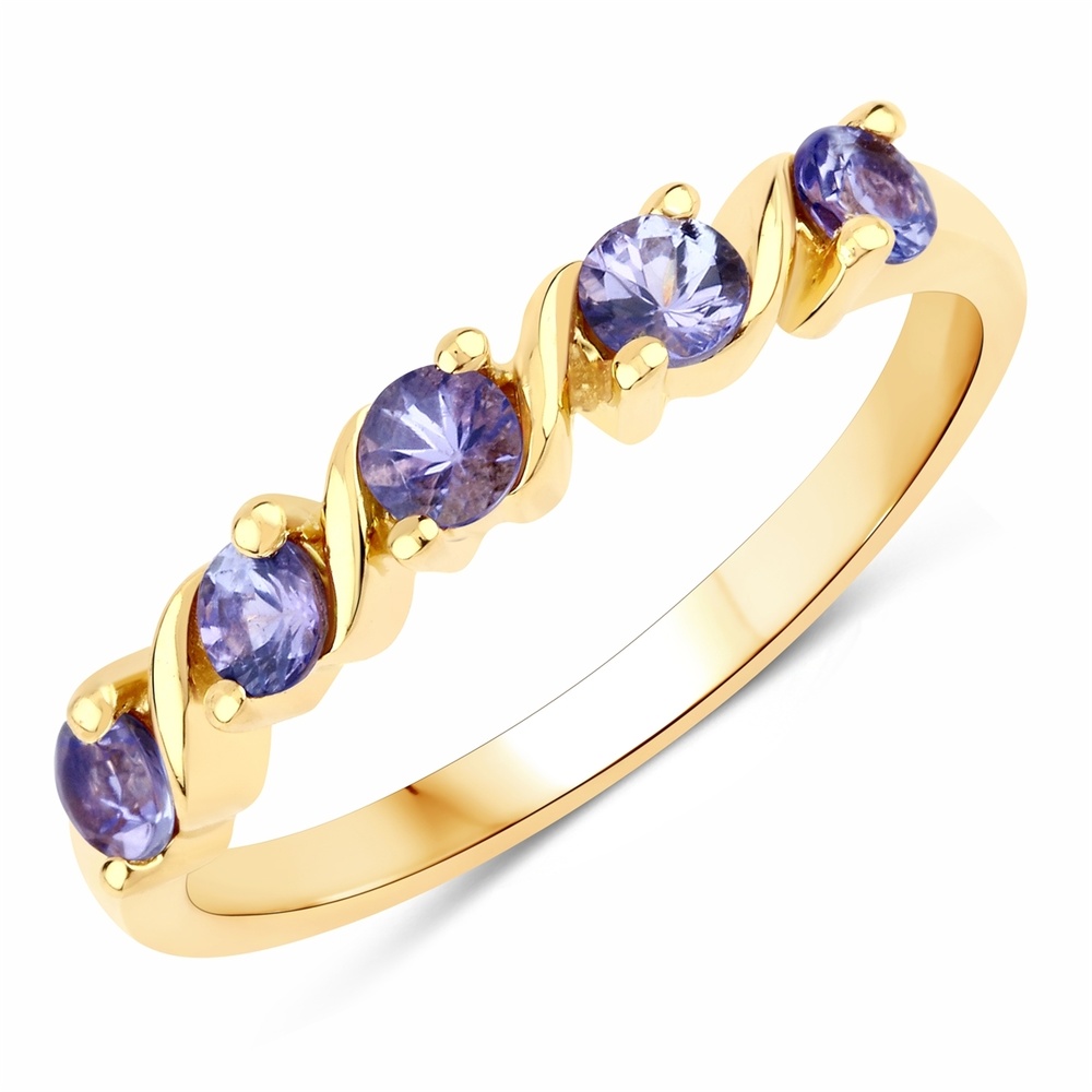 Rafaela Donata Bague Argent sterling Tanzanite en Or jaune Bague