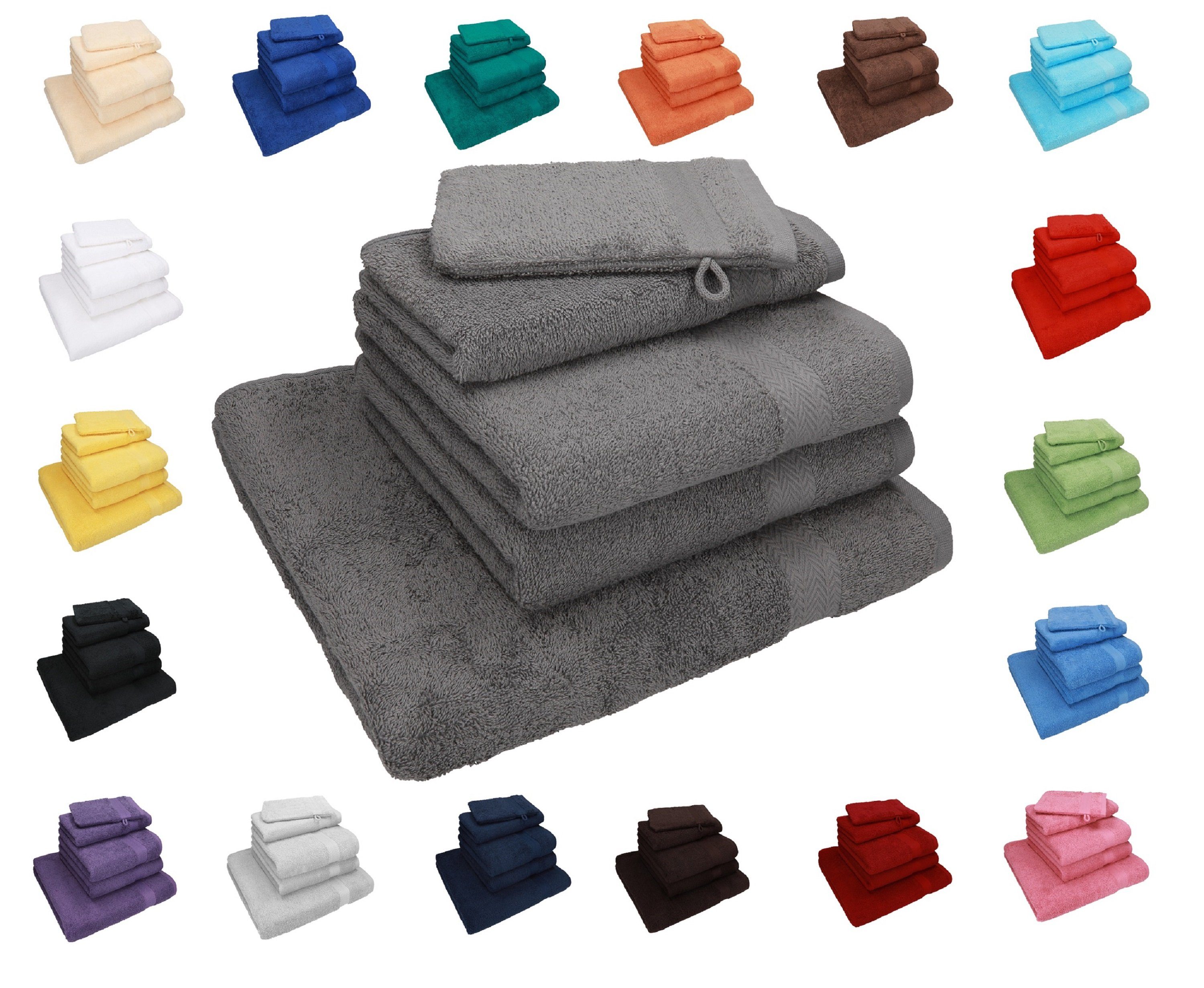 Betz Handtuch Set 5-TLG. Handtuchset NICE PACK 100% Baumwolle, 100% Baumwolle