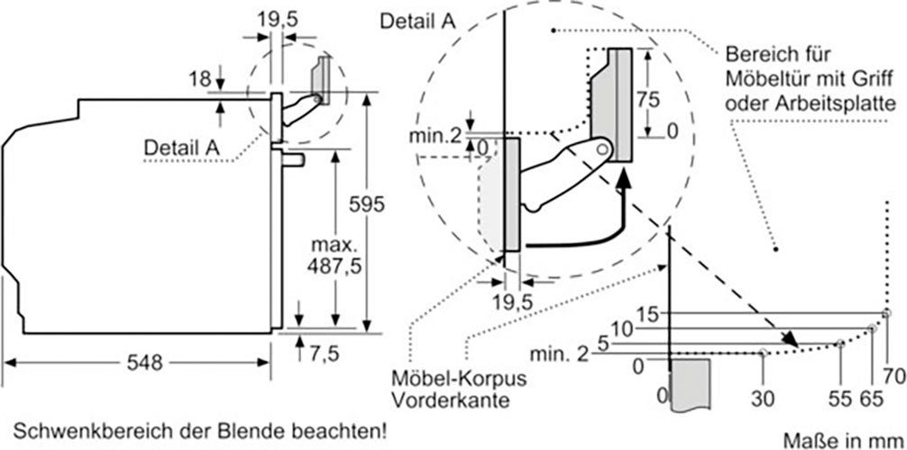 BOSCH Dampfbackofen Serie 8 HSG7584B1, mit Teleskopauszug nachrüstbar, ecoClean Direct