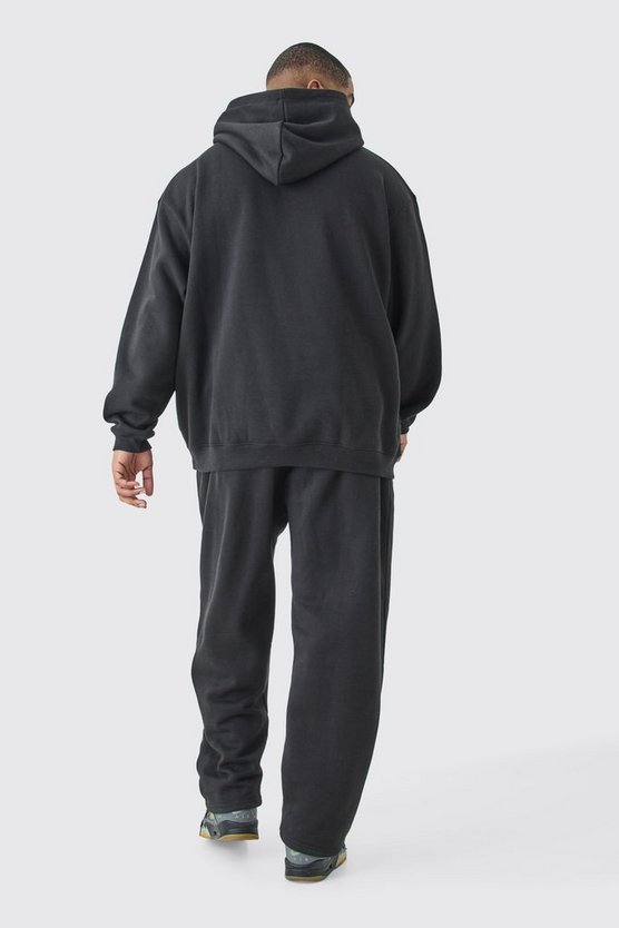 Plus Oversize Trainingsanzug mit Worldwide Graffiti Print