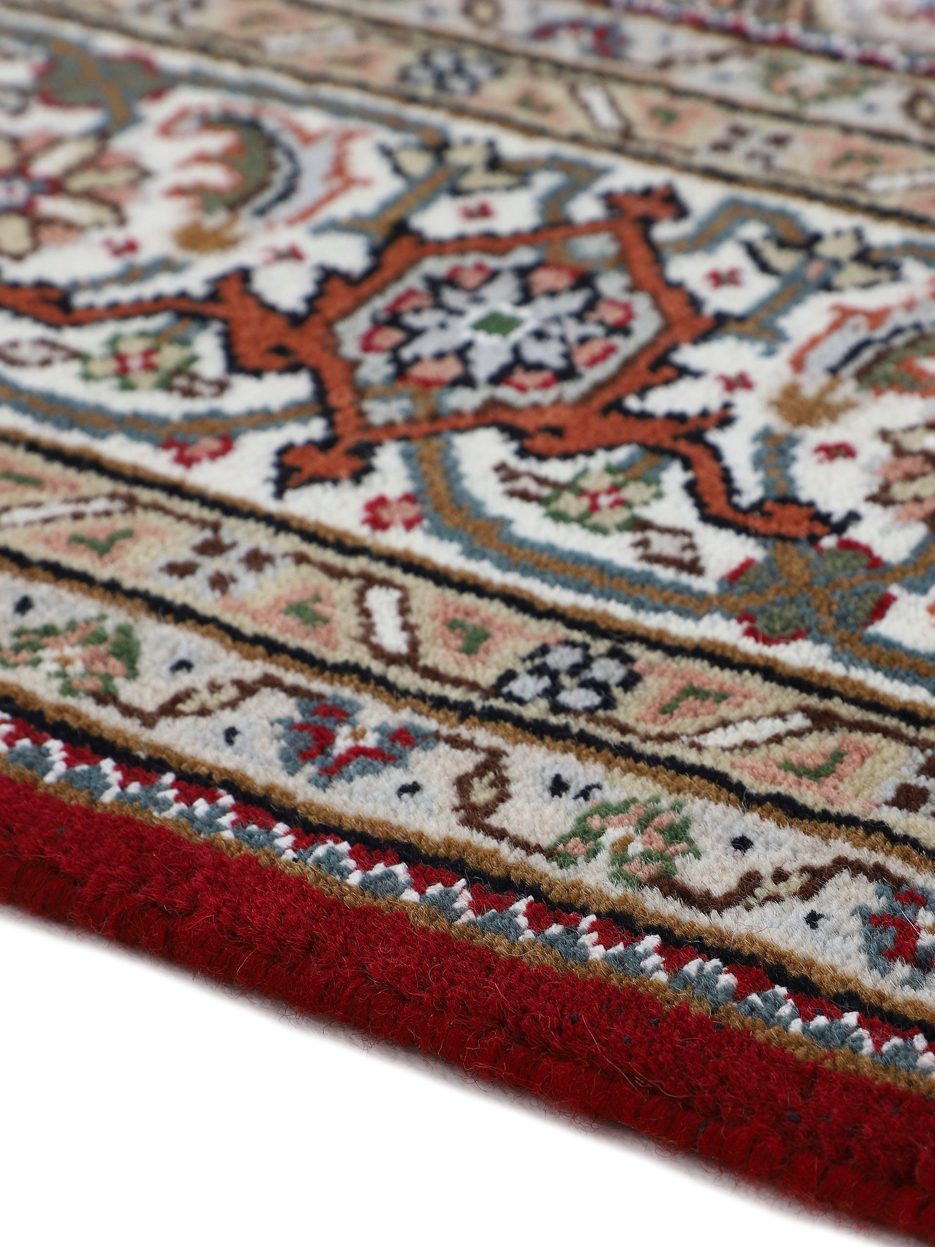 Orientteppich Orientteppich Tabriz Mahi, Woven Arts, rechteckig, Höhe: 15 mm, handgeknüpft, Wohnzimmer, reine Wolle