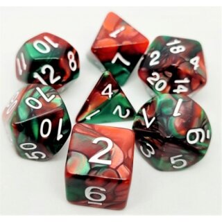 Würfelset Racing: Green/Red (7)
