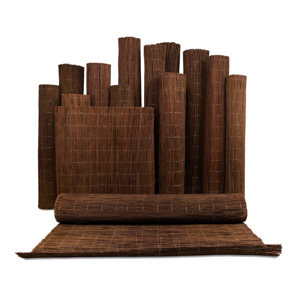 Roysson Garden Weidenzaun Weidenmatte balkon weide sichtschutz weidenzaun 5 m / 80 cm