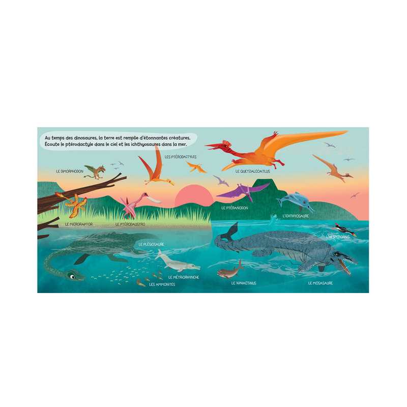 Livre Mes docs sonores les Dinosaures - Gründ