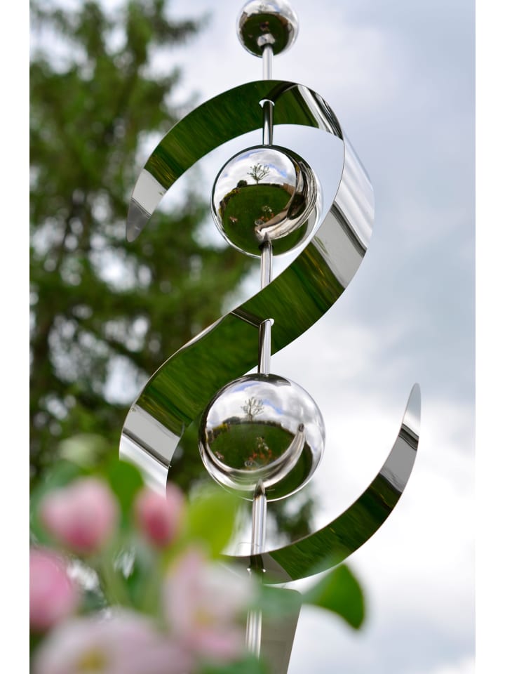 kobolo Gartendekoration WAVE in Silber günstig kaufen onesize
