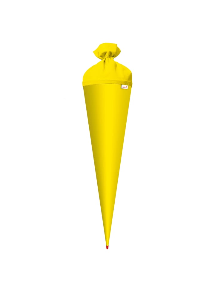 ROTH Bastel-Schultüte groß gelb 70 cm Filzverschluss gelb in Gelb günstig kaufen onesize