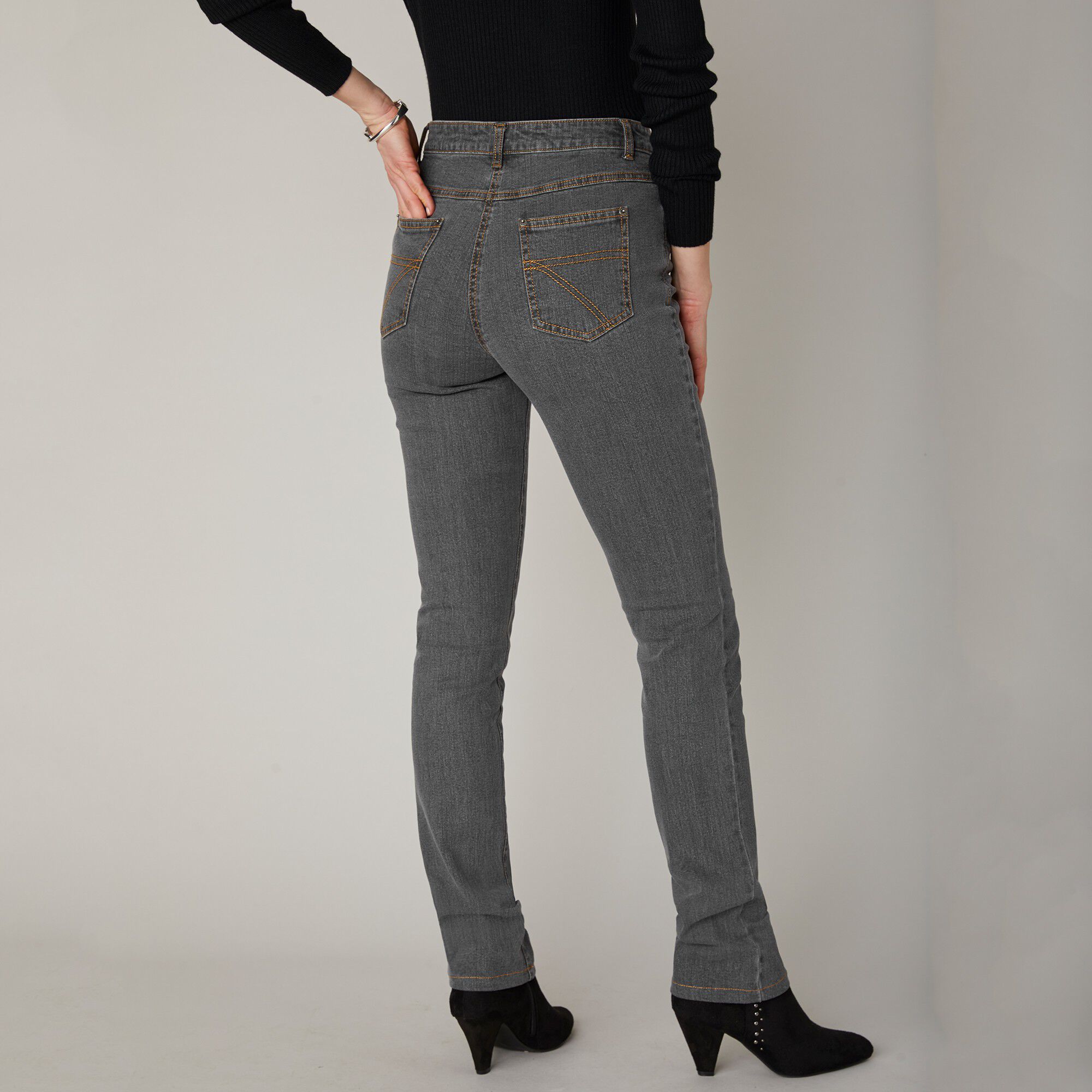 Jean droit stretch