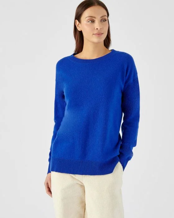 Pull col rond en pur cachemire