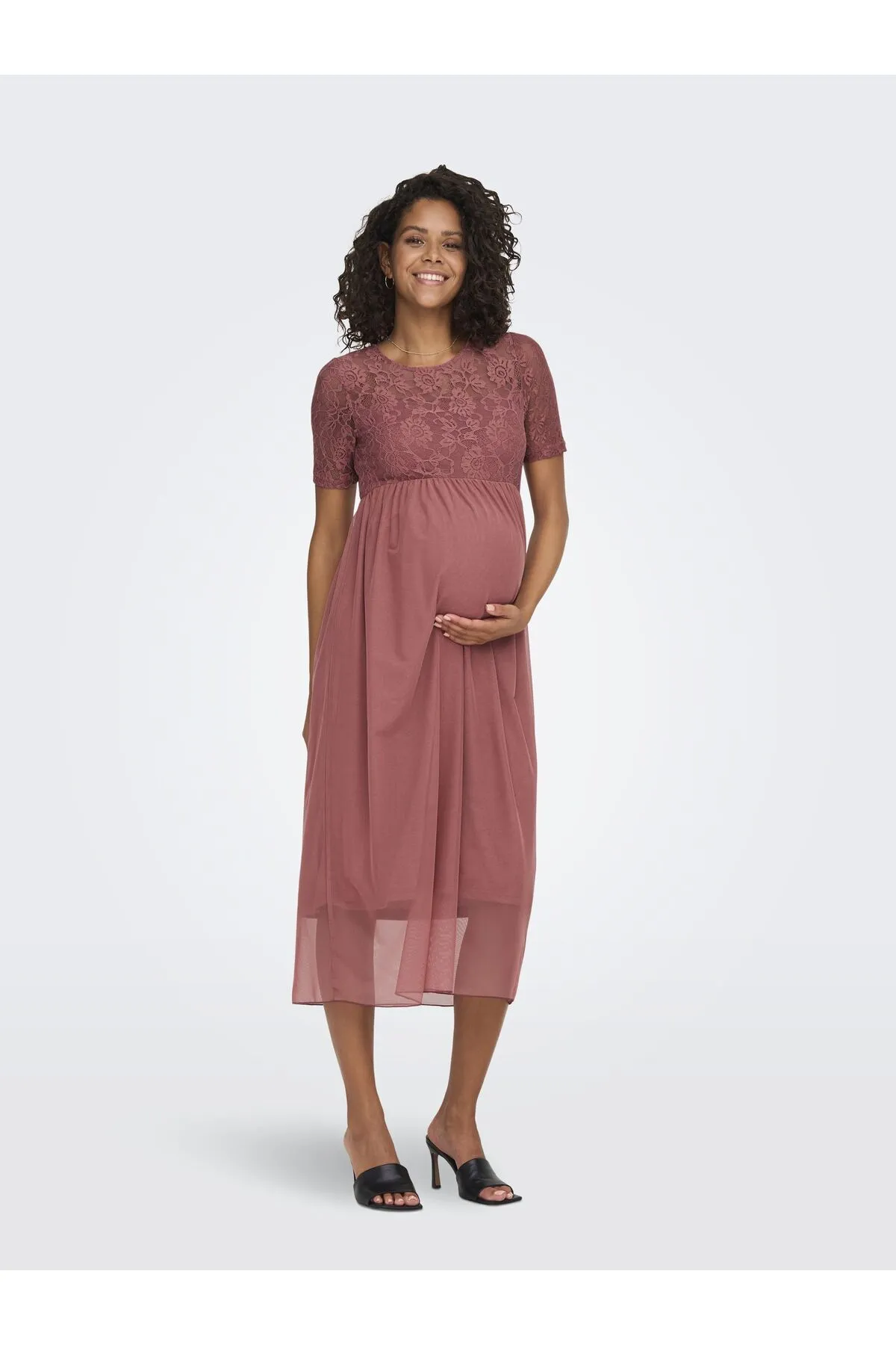 ONLY MATERNITY  Party-Kleid OLMARY 2/4 MESH MAXI DRESS JRS