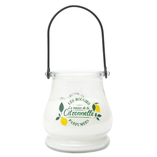 Kaars in glazen pot - Citronella LED