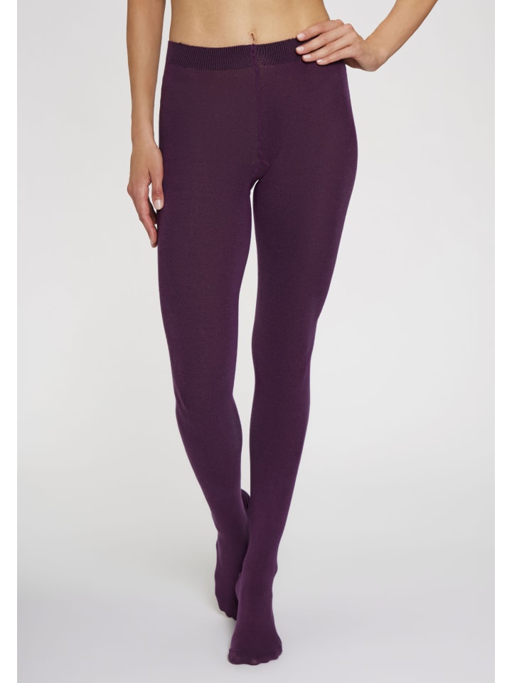 LAVANA basic Strickstrumpfhose in beere günstig kaufen