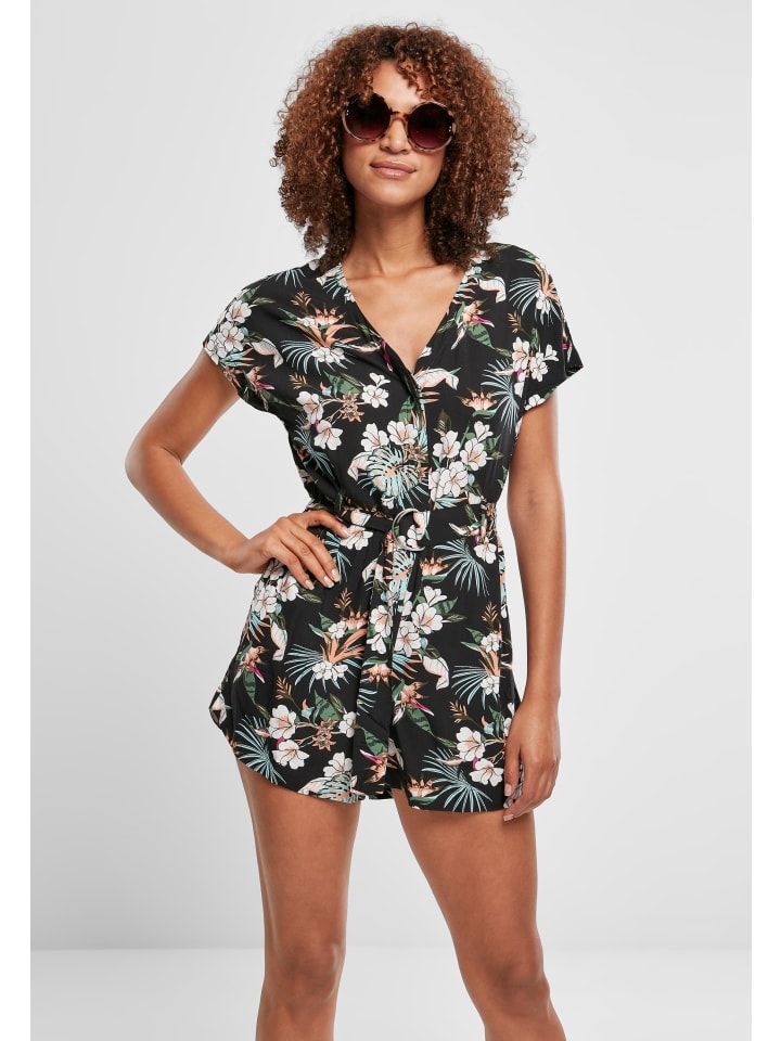 Urban Classics Urban Classics Jumpsuits in black tropical günstig kaufen