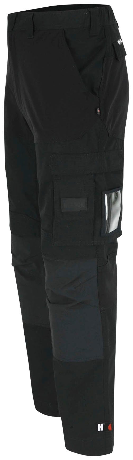 Herock Arbeitshose Hector Hoses Multi-Pocket, 4-Wege-Stretch, verdeckter Knopf, verstärkte Knietaschen