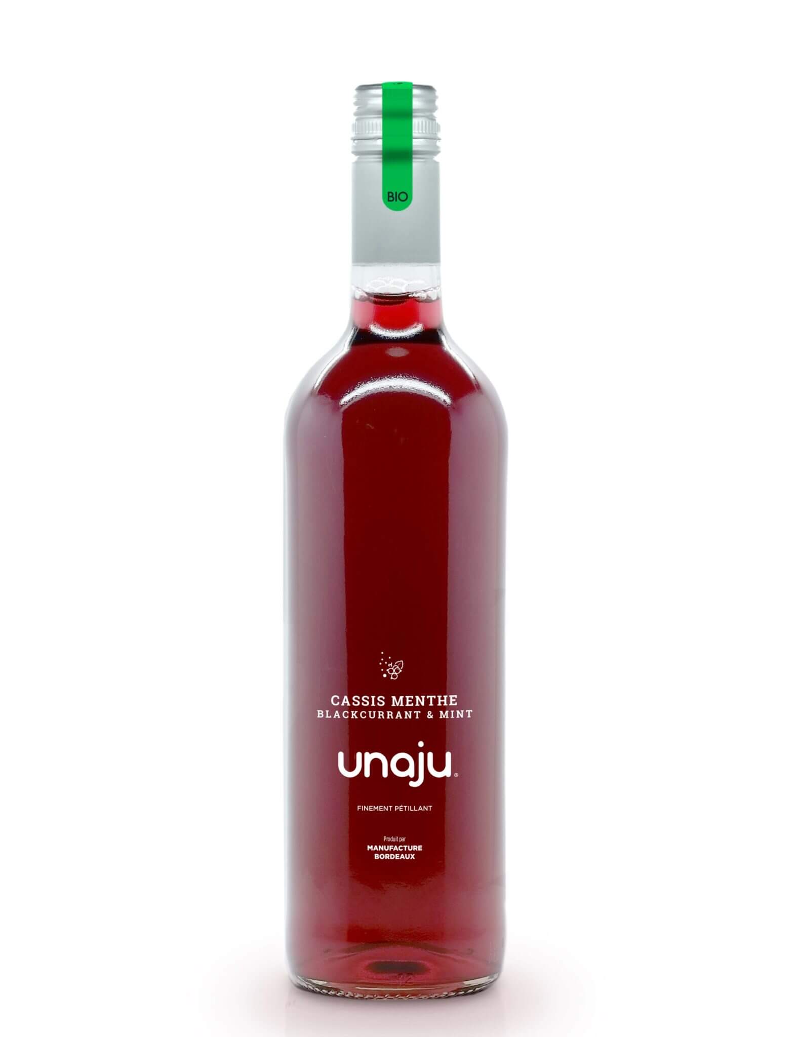 Unaju® : Cassis Menthe - Gueule de joie 0° |  75 cl