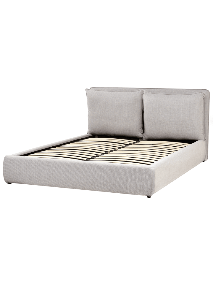 Beliani Doppelbett BAJONNA in Grau - (W) 184 x (H) 102 x (L) 235 cm günstig kaufen onesize