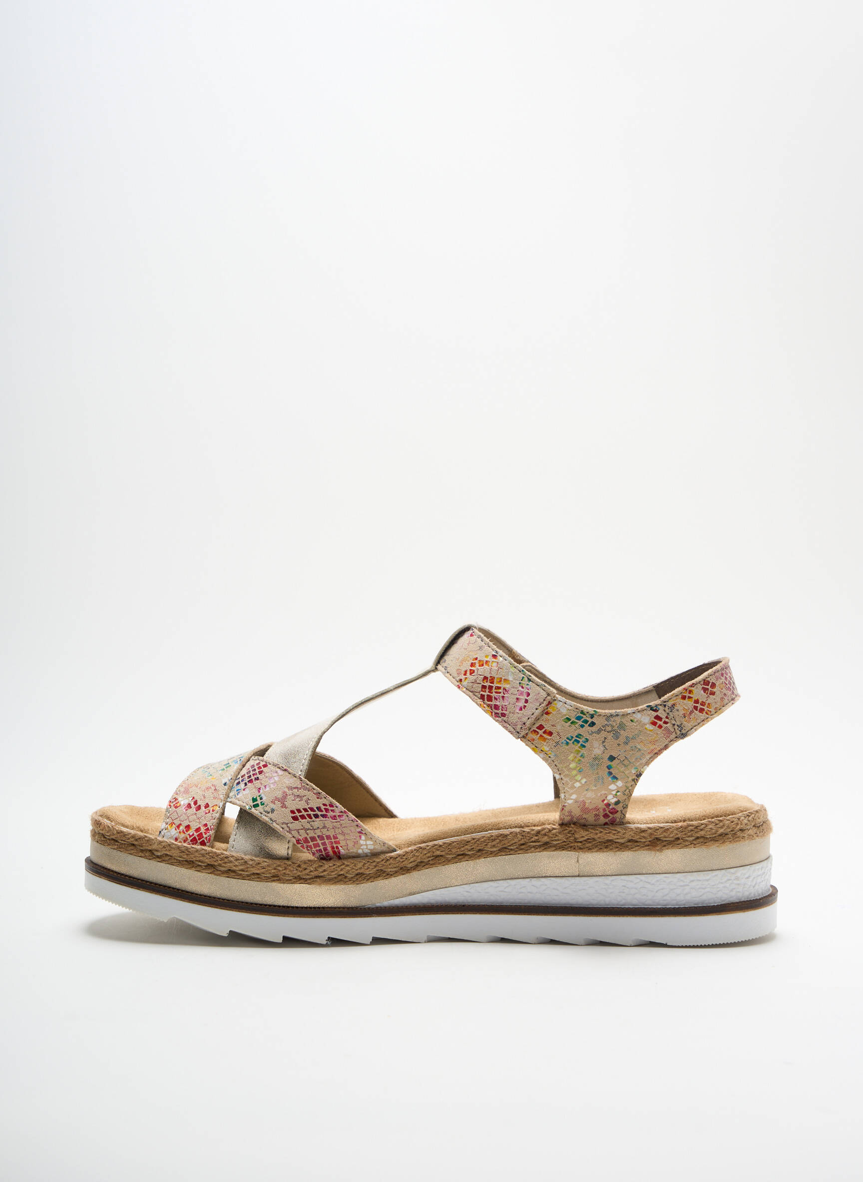 Rieker Sandales Nu Pieds Femme couleur beige