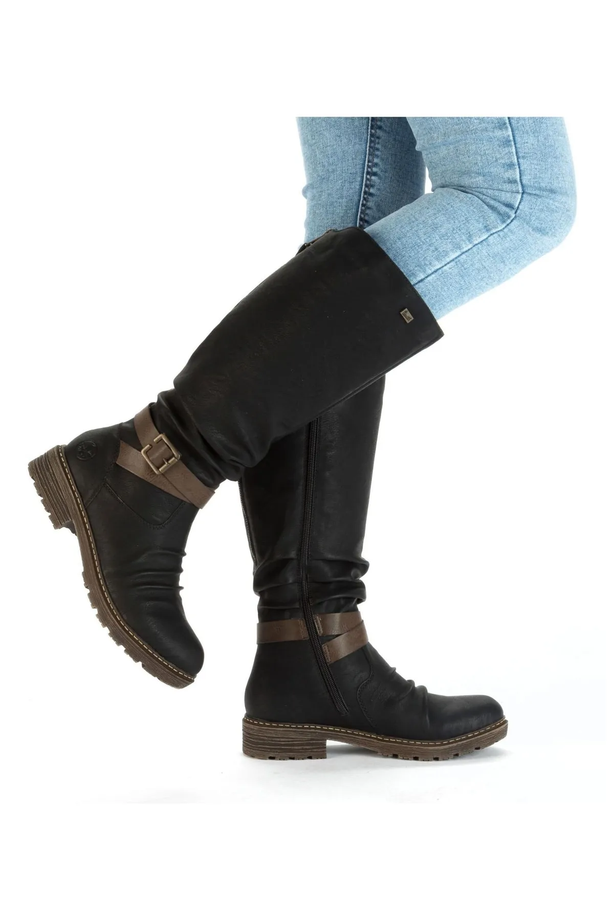 Rieker  Stiefel - Schwarz - Blockabsatz