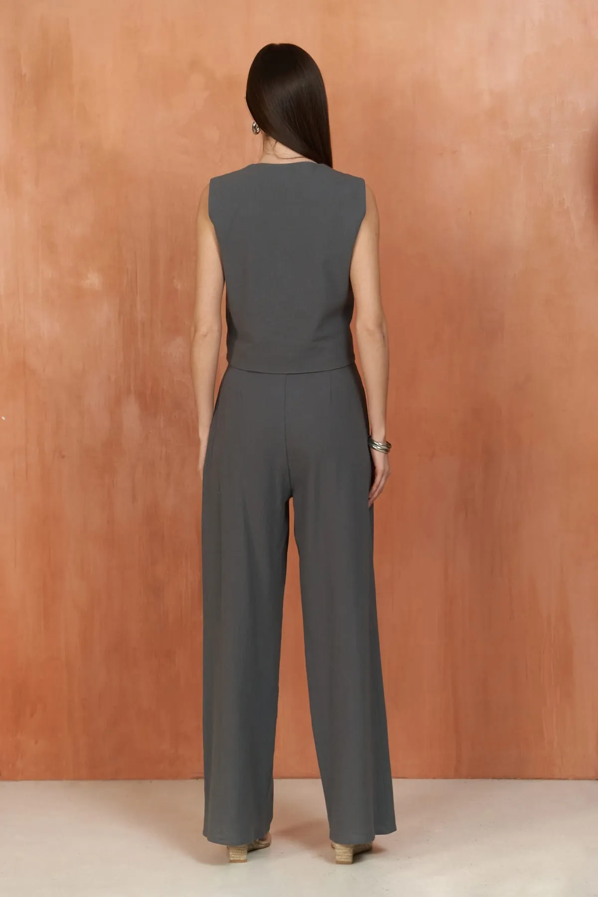 BOHEMAİ  Montana Anthrazit Weste Hosen Set