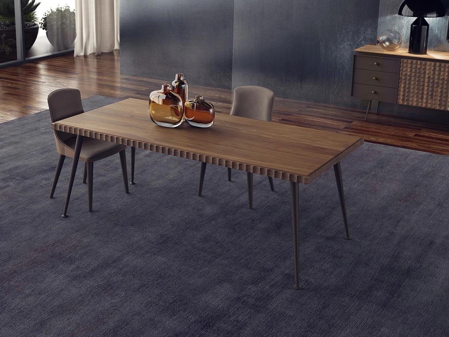 JVmoebel Essgruppe Luxus Set 3tlg Tisch Holz Esstisch Esszimmer Komplett 4x Stühle, (3-tlg., 1x Esstisch + 4x Stühle), Made in Europa