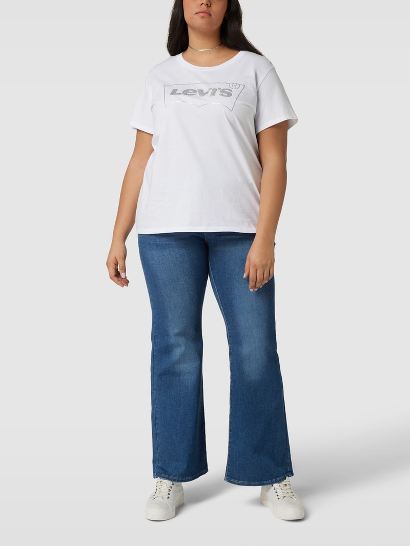 PLUS SIZE Jeans mit Label-Patch in jeans