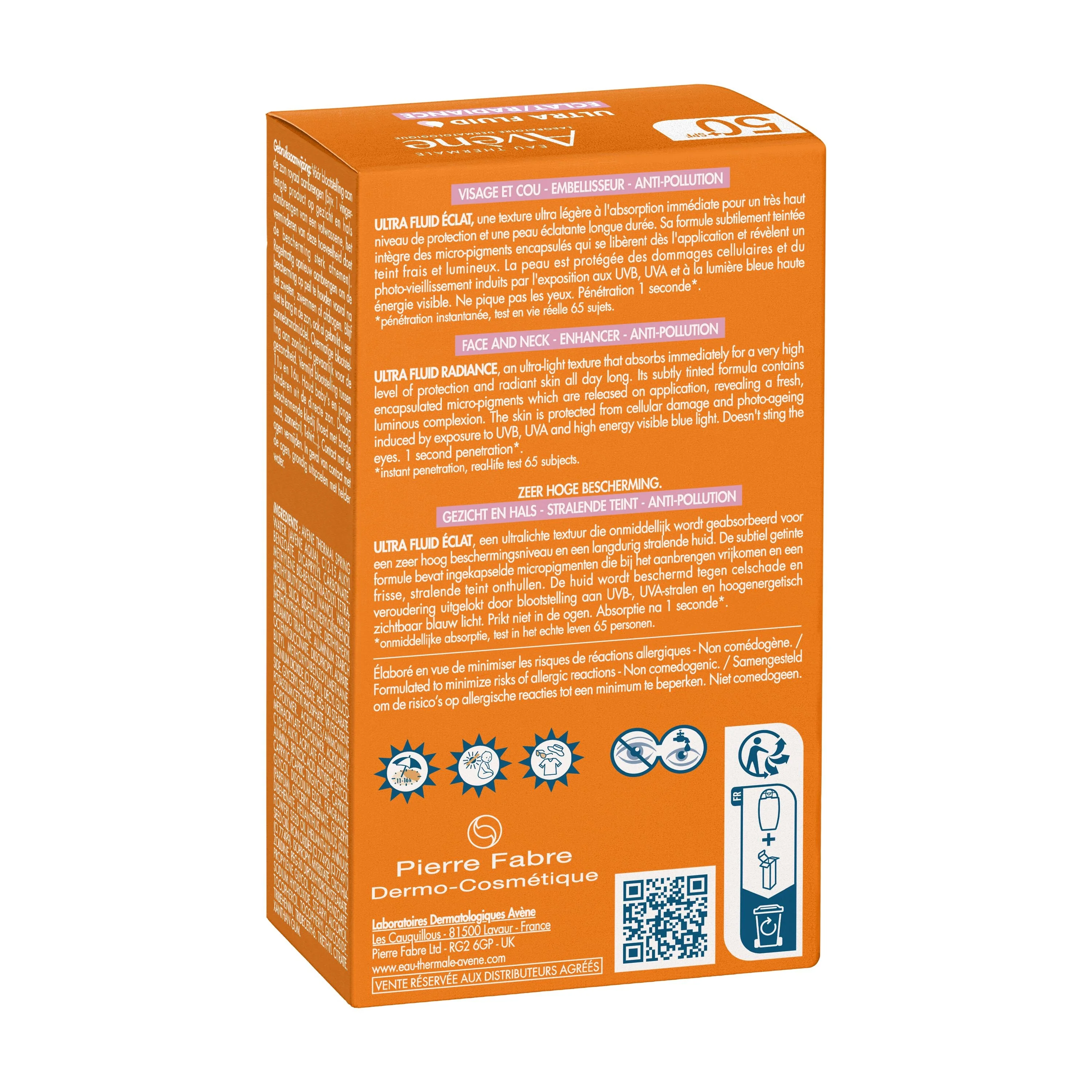 Protetor solar facial Suncare Ultra Fluid Luminosity FPS 50+ - Alta proteção.