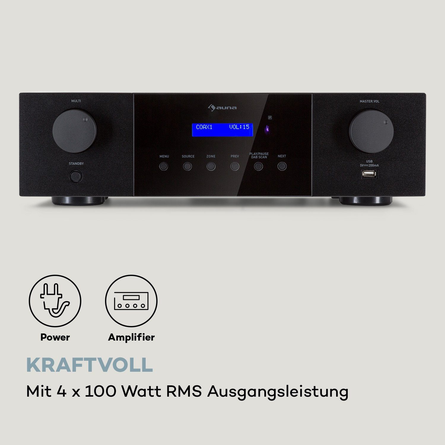 Auna AMP-4000 DAB Audioverstärker