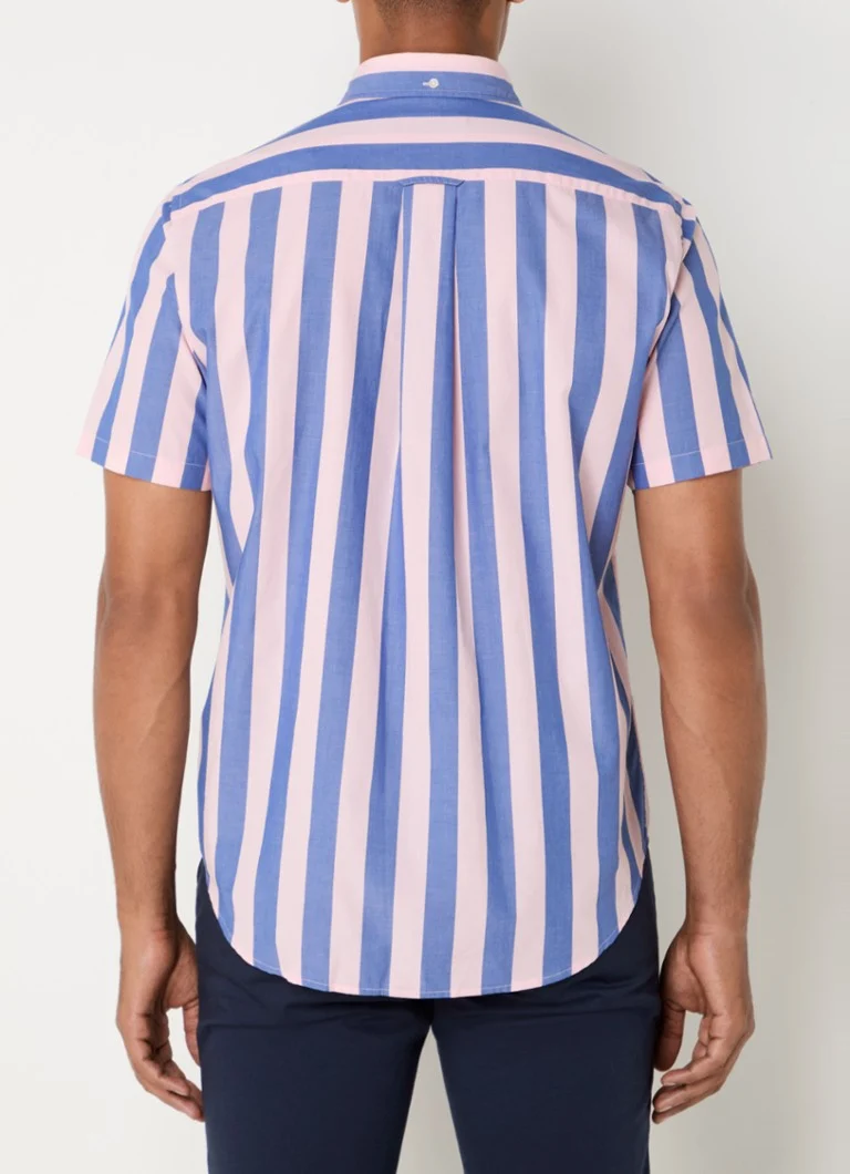 Camicia a righe slim-fit Gant con taschino sul petto