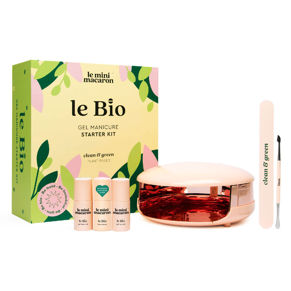 Le Mini Macaron LE BIO - Gel manucure starter kit   Rose Glacée COFFRET ONGLES