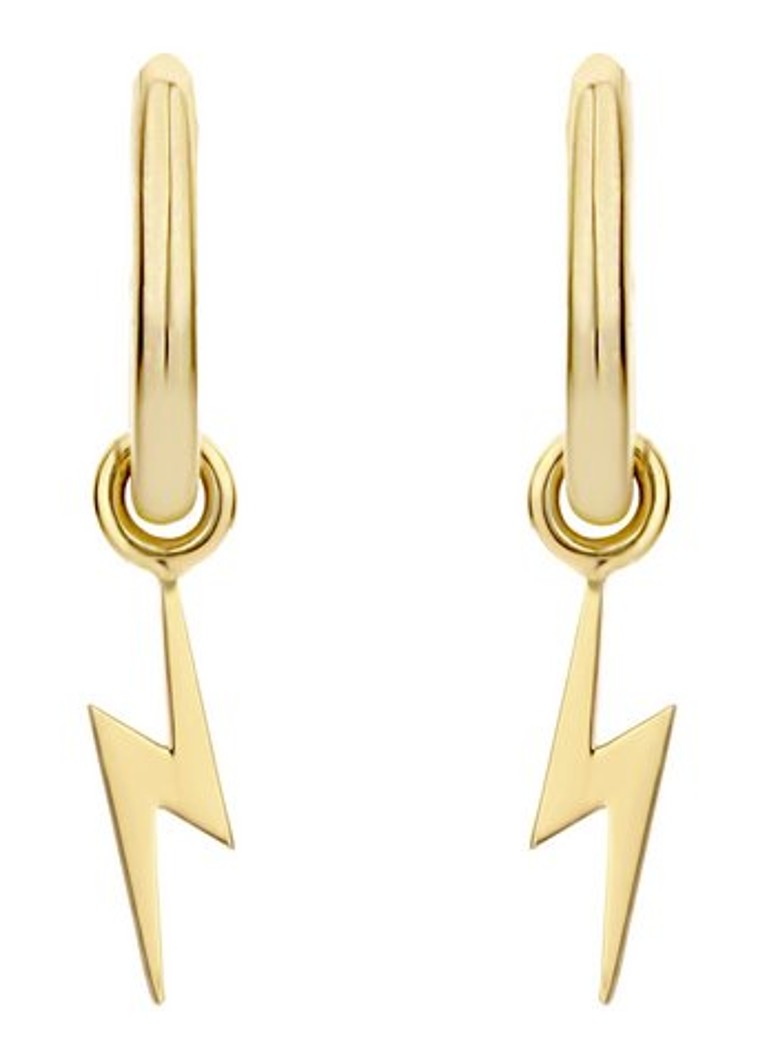Orecchini color cipria in oro giallo 14 carati 9060YGO