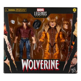 Wolverine 50th Anniversary Marvel Legends Actionfiguren 2er-Pack - Marvel's Logan & Sabretooth