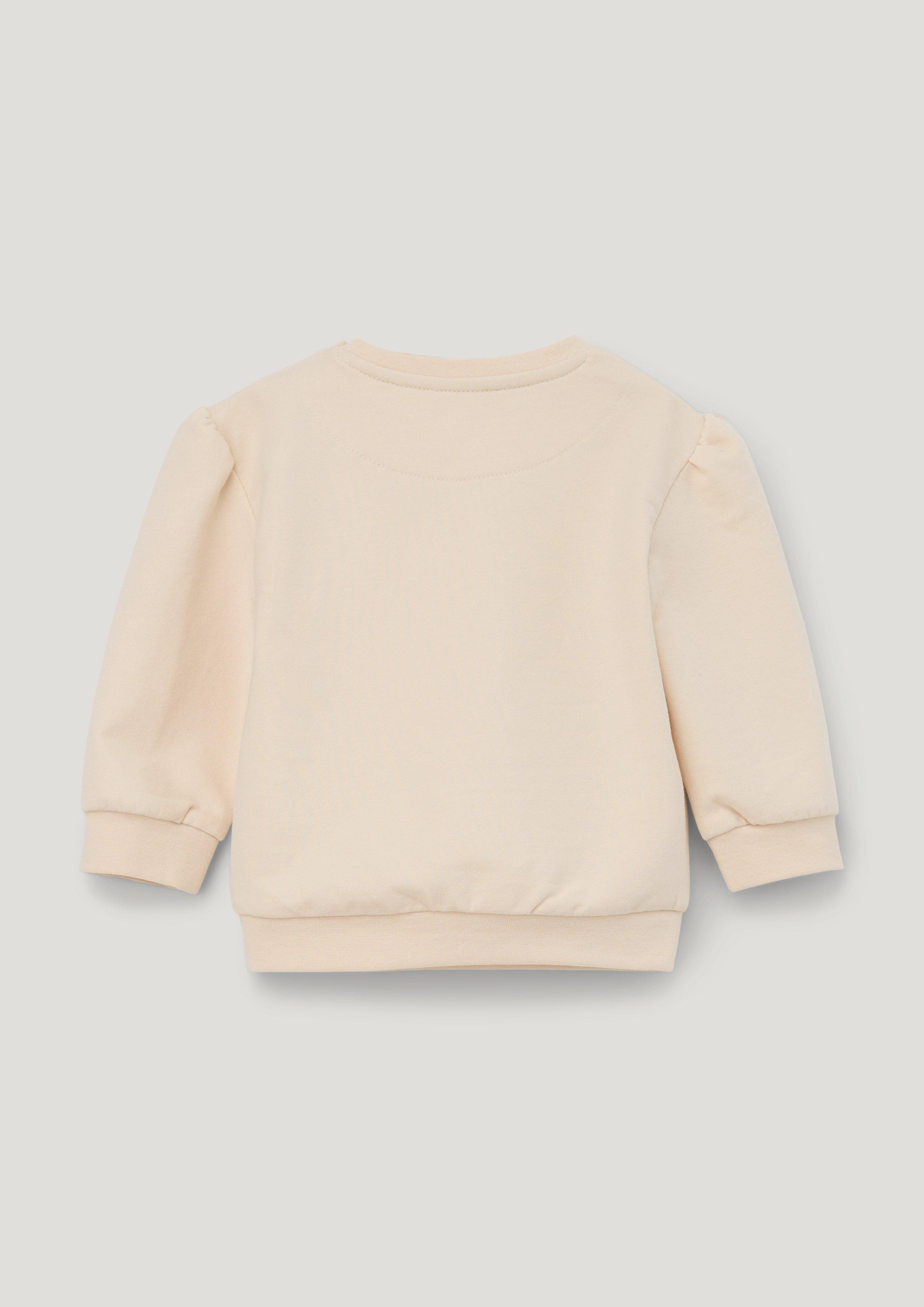 Sweatshirt mit Raffung und Frontprint  2134335-0805