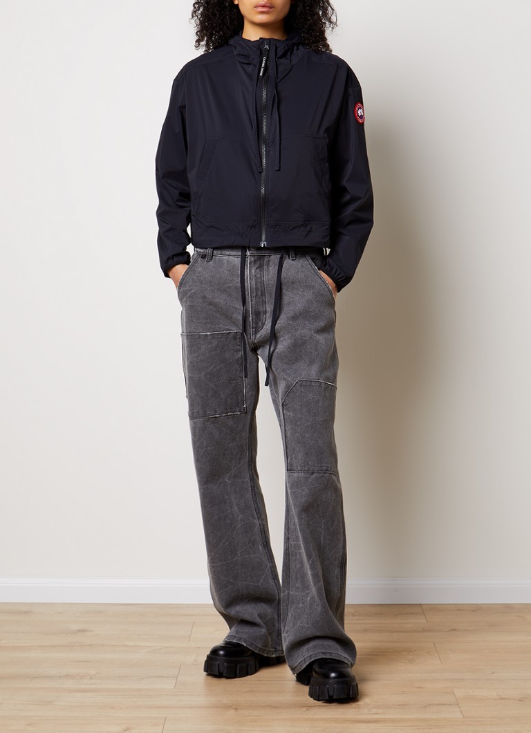 Canada Goose Kaslo cropped windbreaker with hood and side pockets