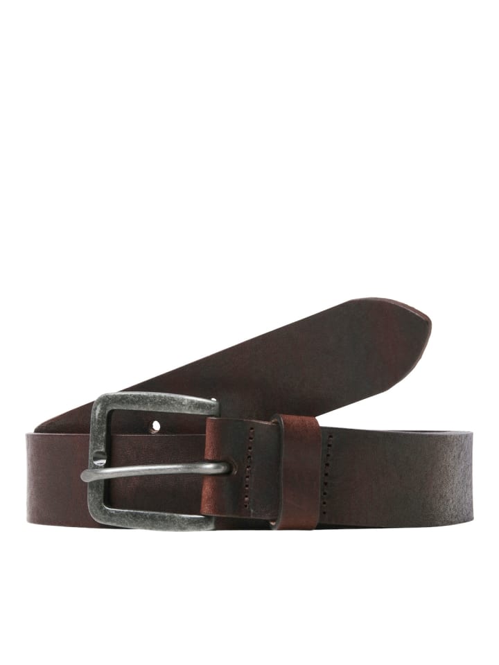 Jack & Jones Ledergürtel 'JACVICTOR' Braun günstig kaufen 90