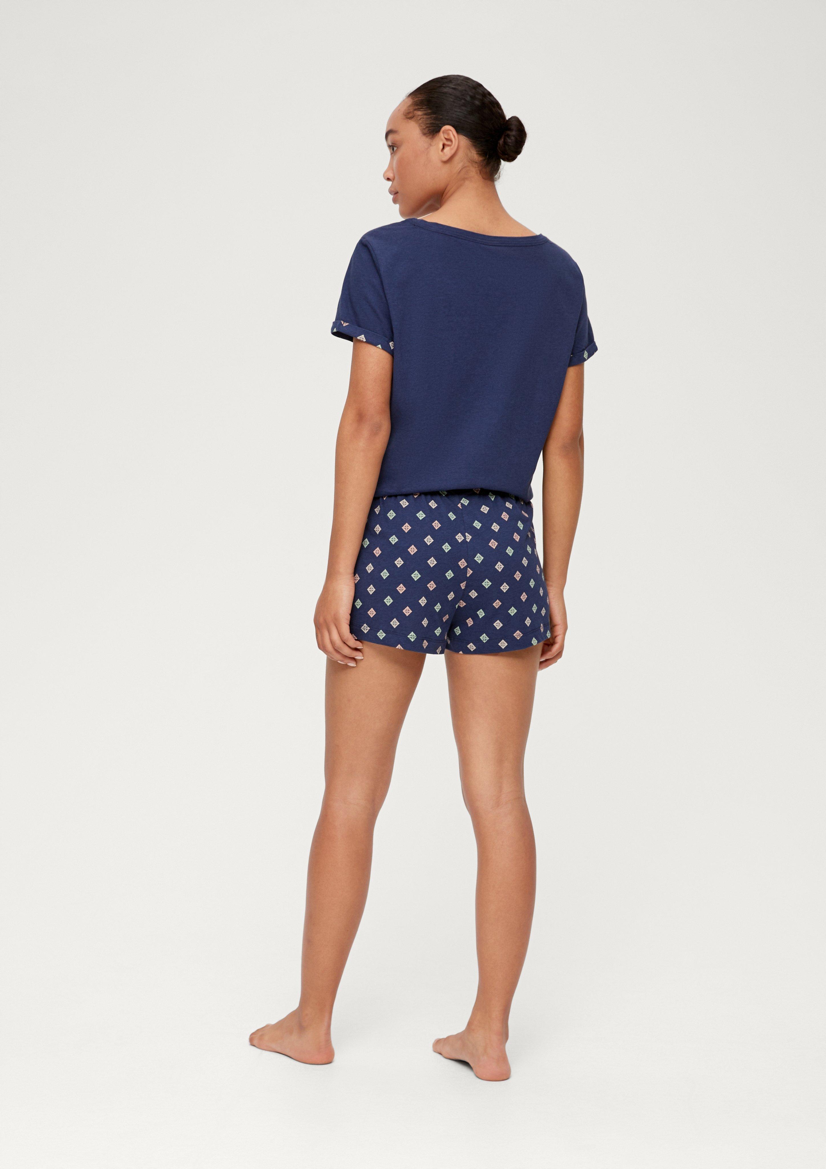 Pyjama-Short mit Allover-Print  6008358-5865