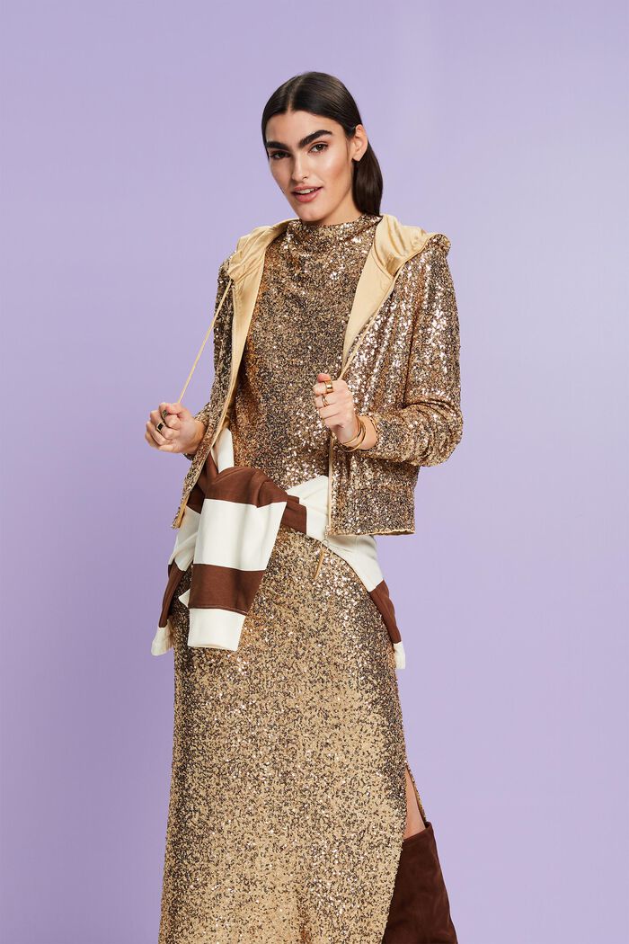 Maxikleid mit Pailletten