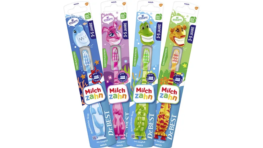 Dr.BEST KIDS Milchzahn Zahnbürste weich