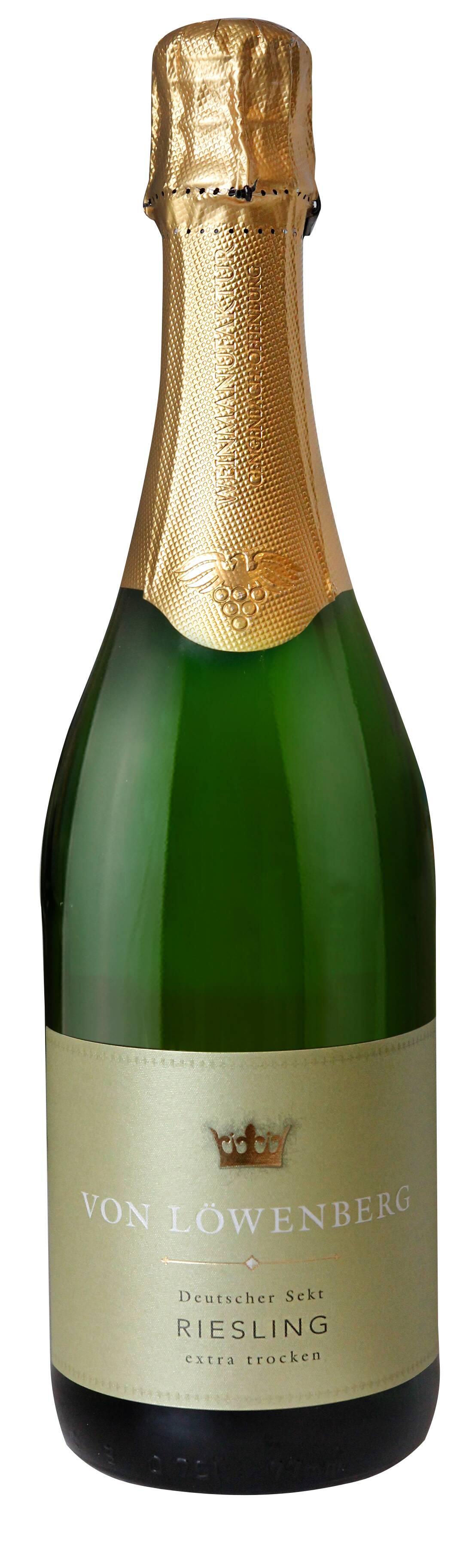 Weinmanufaktur Gengenbach-Offenburg von Löwenberg Riesling Sekt b.A. extra trocken 0,75L 2020