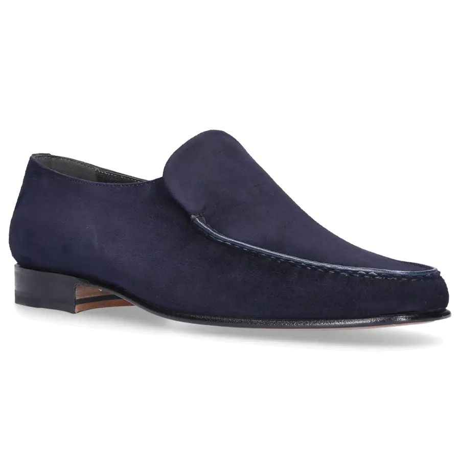 Moreschi - Slipper BAVIERA Wildleder - blau