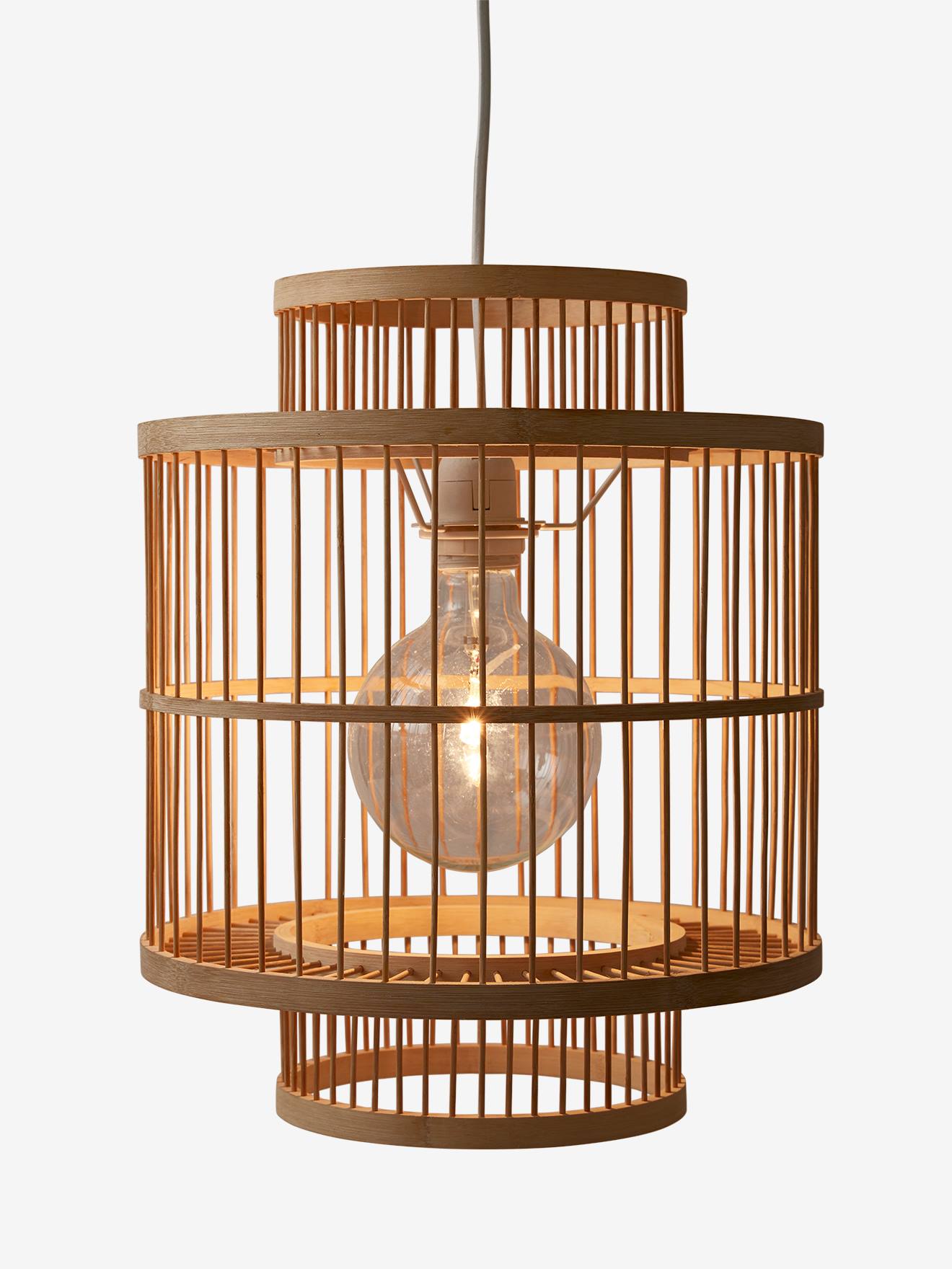Vertbaudet Kinderzimmer Lampenschirm aus Rattan BOHO - natur