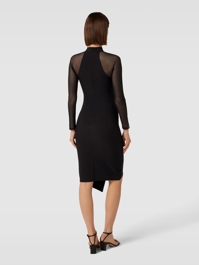 Cocktailkleid mit Stehkragen in black