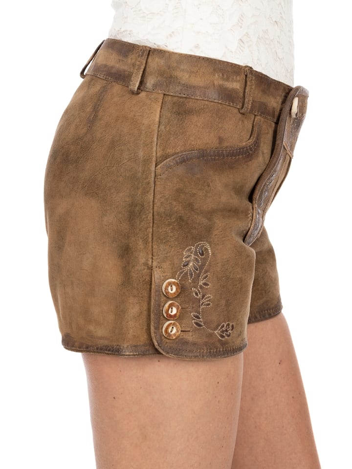 MADDOX Lederhose DALIA in hellbraun günstig kaufen