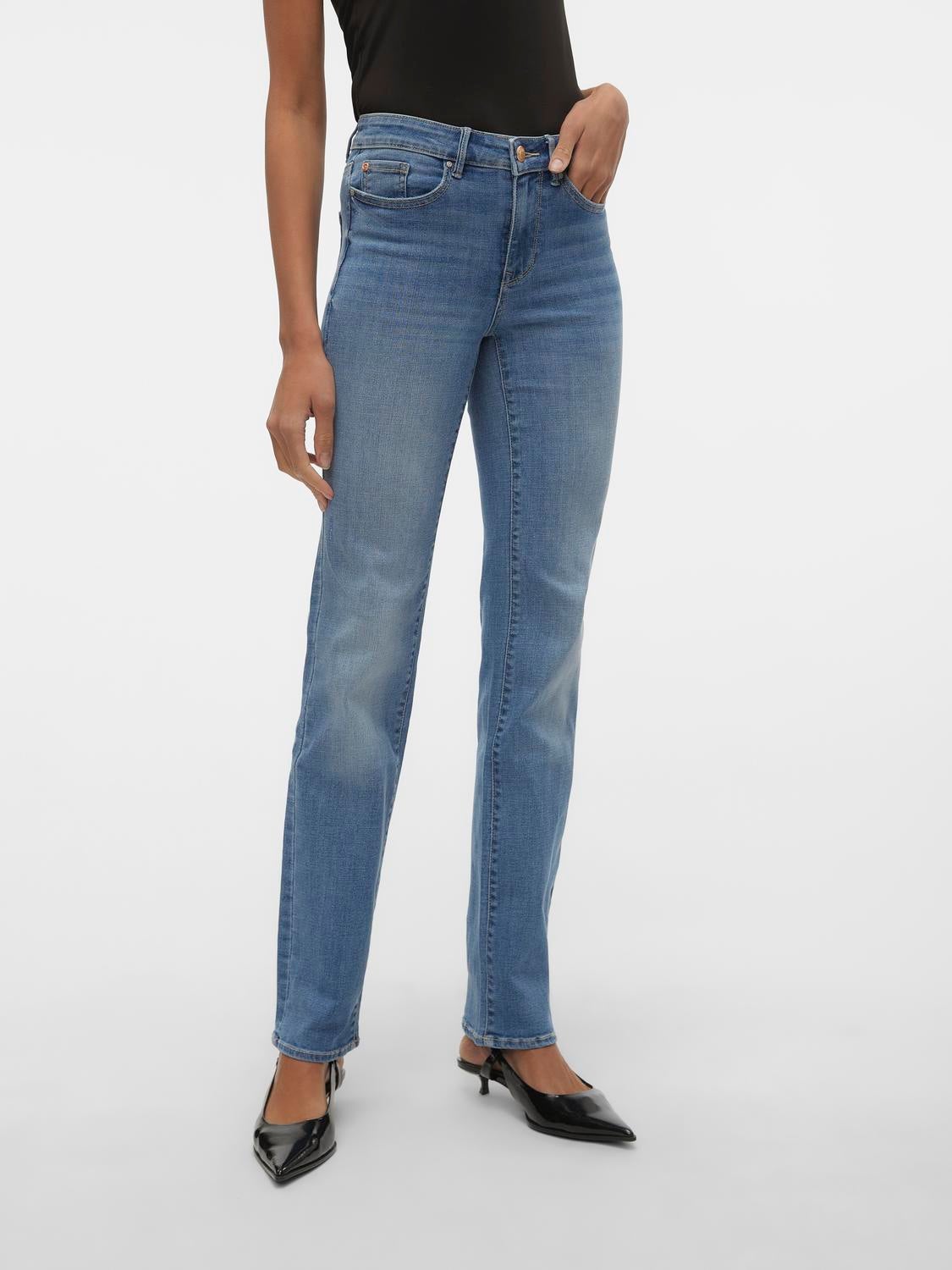 VMFLASH Mid Rise Gerade geschnitten Jeans