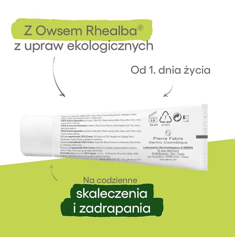 A-Derma Dermalibour+ Cica Regenererende Creme, 100 ml