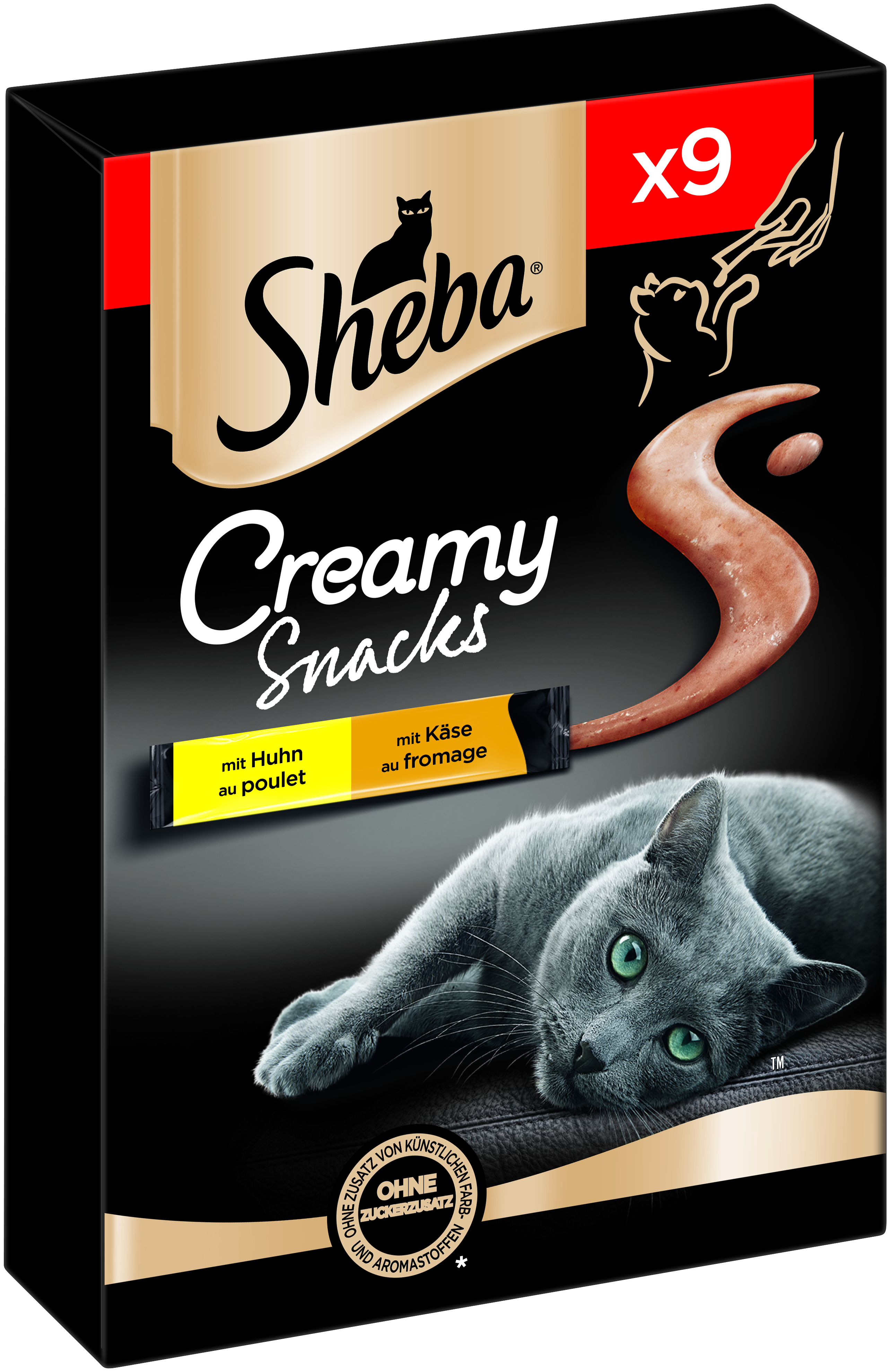Sheba Snacks Sheba Beutel Creamy Snacks 7x 9x12g Huhn